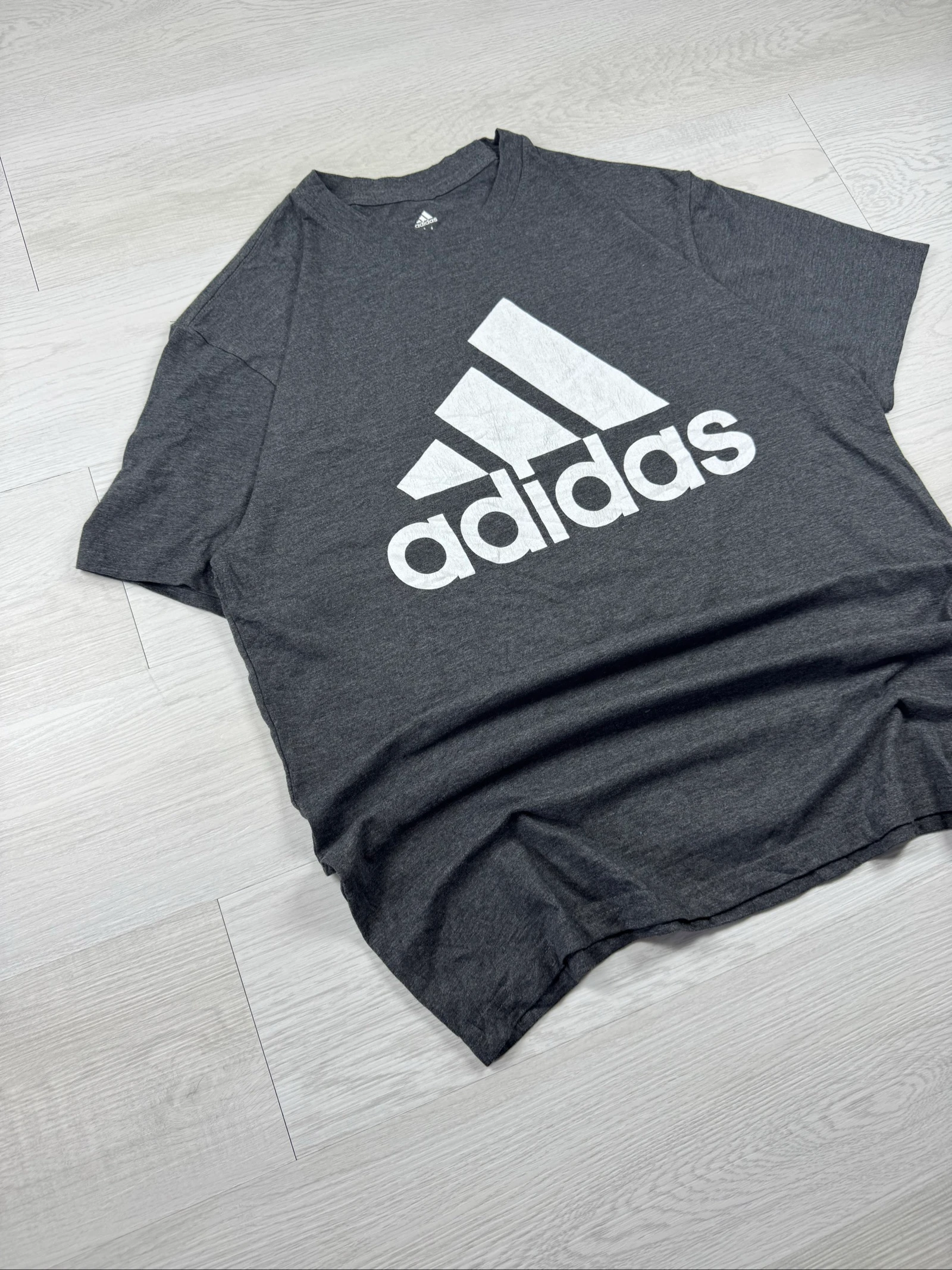 Adidas Golf Big Logo T-Shirt Grey Size M Sports Casual – photo 3